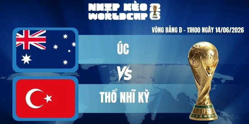 Keonhacai Cái Úc VS Thổ Nhĩ Kỳ – Bảng D World Cup 11h00 14/06/2026